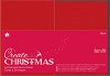 Картончета за картички Docrafts - Червени и зелени - 50 броя от серията Create Christmas -