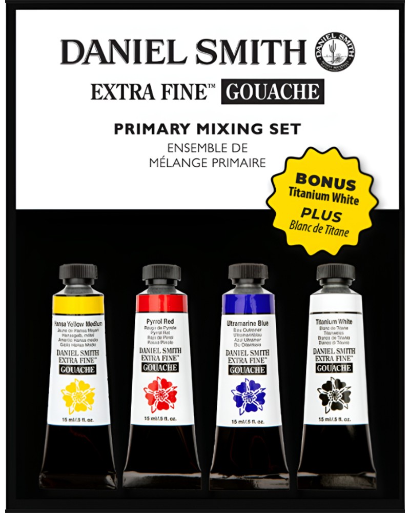   Daniel Smith Extra Fine Gouache - 4  x 15 ml - 