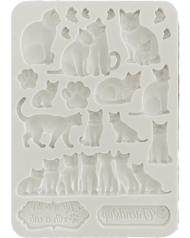  3D  Stamperia -    - 10.5 x 14.8 cm   Orchids and Cats - 