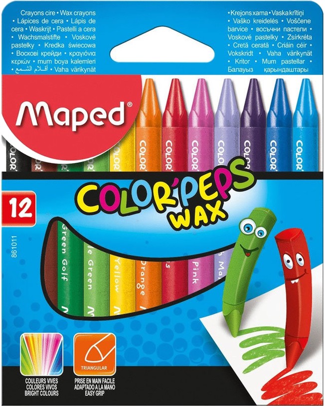   Maped Wax - 12, 18  24    Color' Peps - 