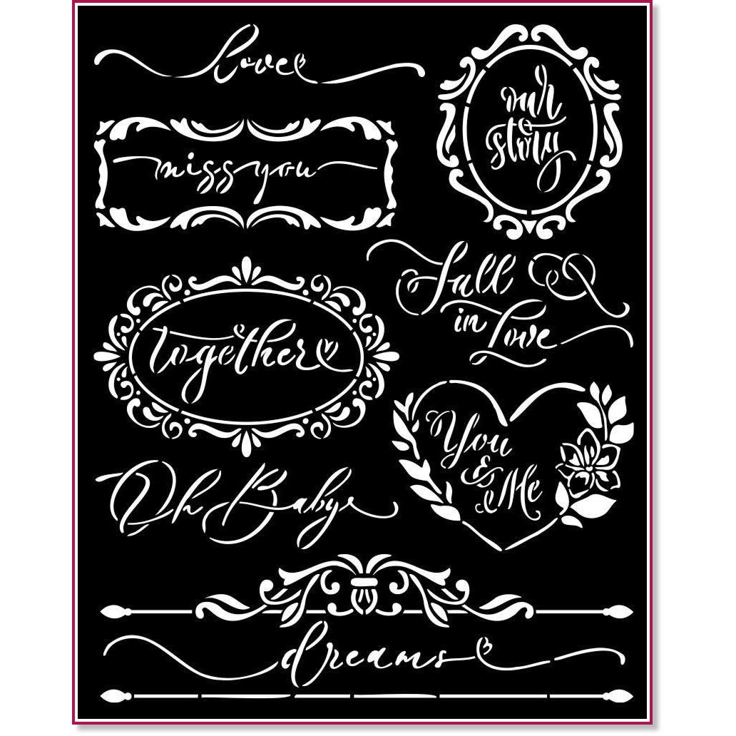  Stamperia -    - 20 x 25 cm   Romance Forever - 