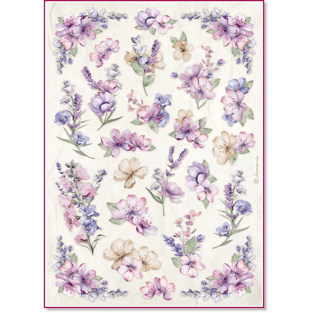   Stamperia -   - A4   Lavender - 