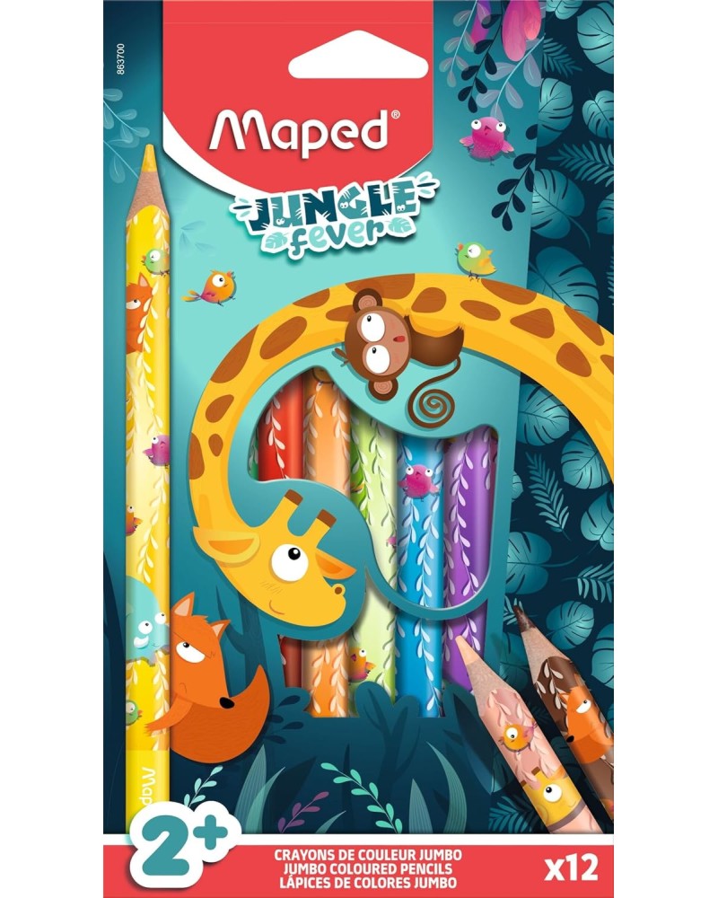   Maped Jumbo - 12    Jungle Fever - 