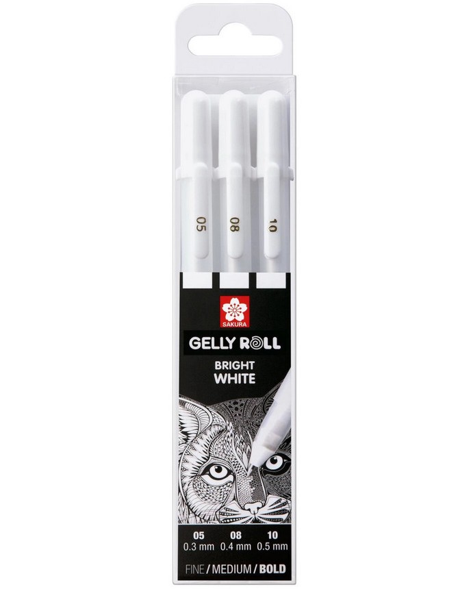    Sakura Bright White - 3    Gelly Roll - 