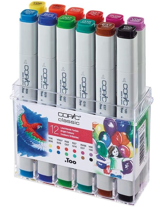   Copic Bright Colours - 12    Classic - 