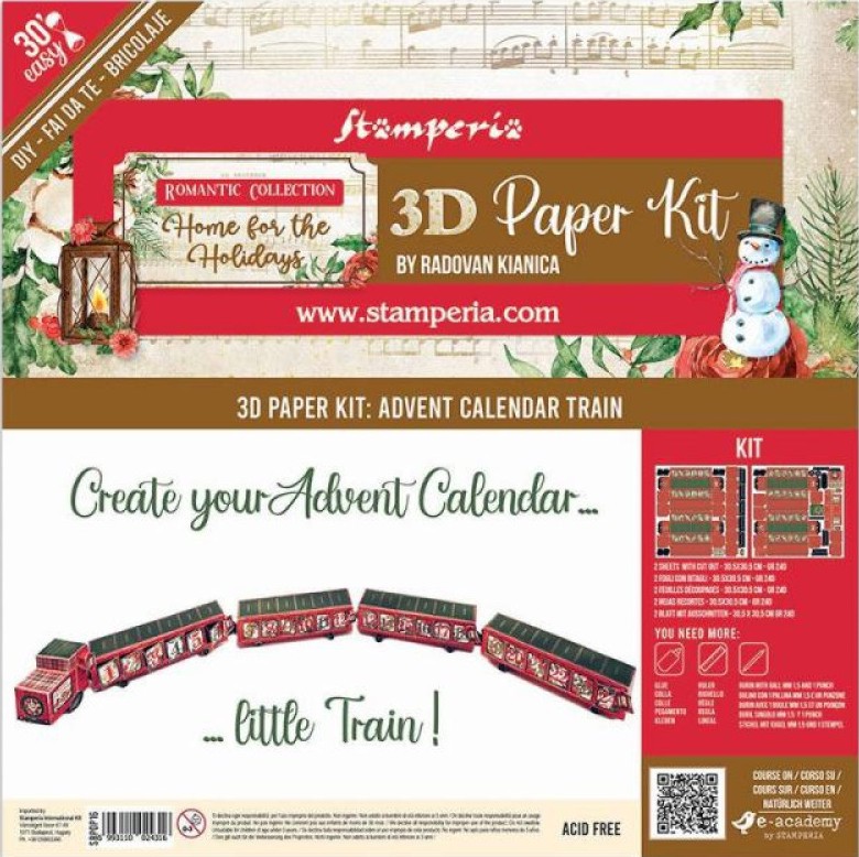   3D  Stamperia -  -     Home for the Holidays - 