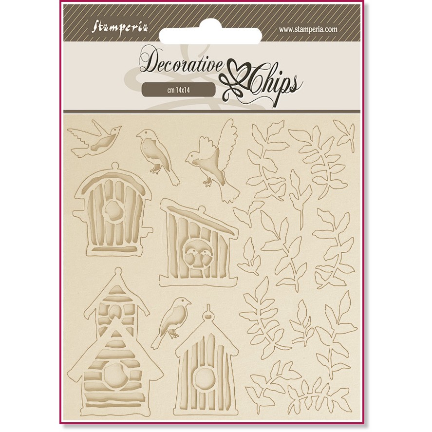     Stamperia -  - 14 x 14 cm   Garden - 