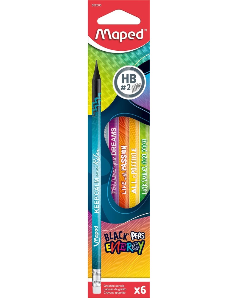   HB Maped Energy - 6  12    Black' Peps - 