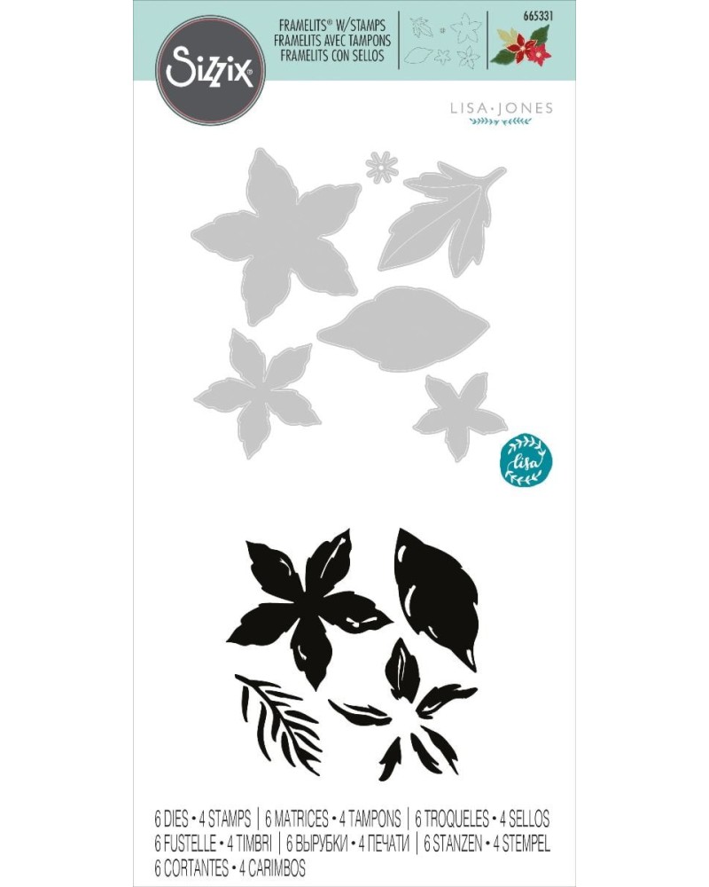        Sizzix Framelits Season Flowers - 6   0.95  5.08 cm  4  - 