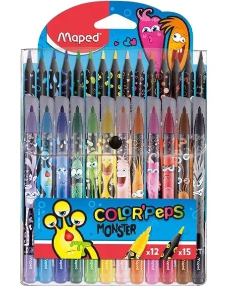     Maped Monster - 12   15    Color' Peps - 