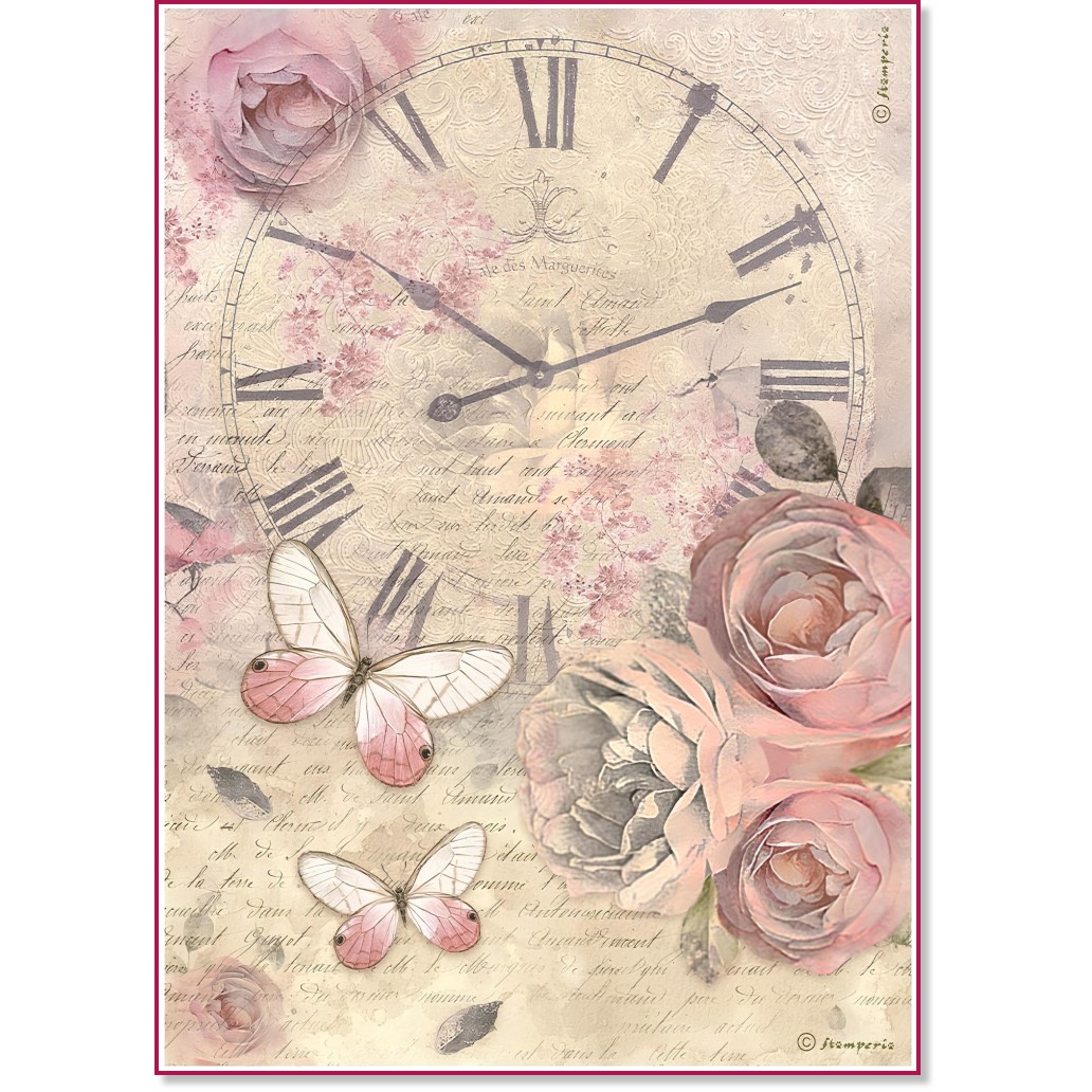   Stamperia - A4   Shabby Rose - 