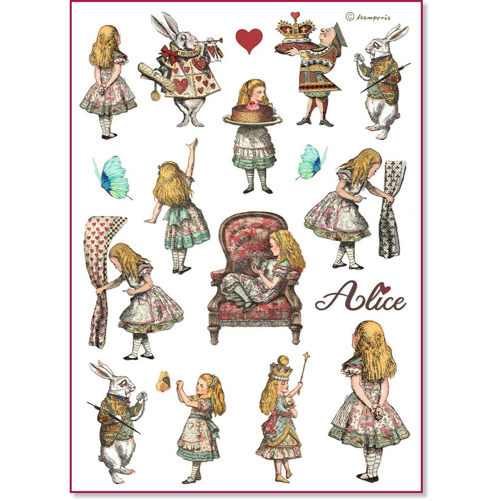   Stamperia -  - A4   Alice - 