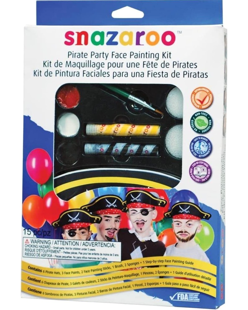    Snazaroo Pirate Party - 3 , 2   , 6  , 2 ,    - 