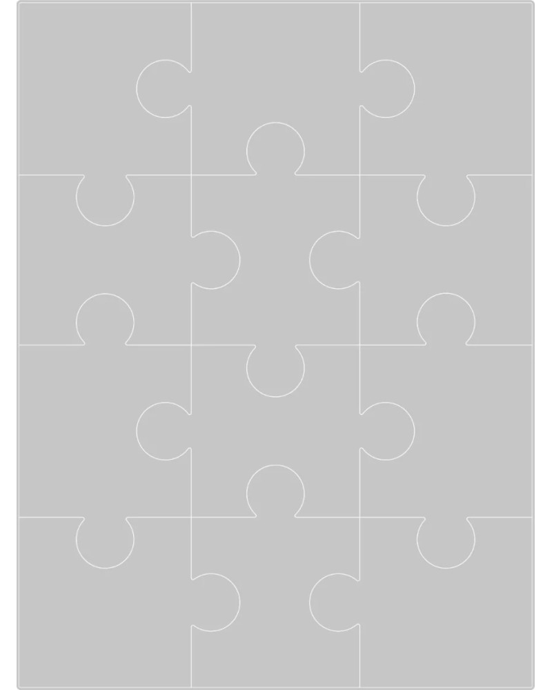        Sizzix Thinlits Jigsaw - 10.31 x 13.79 cm - 