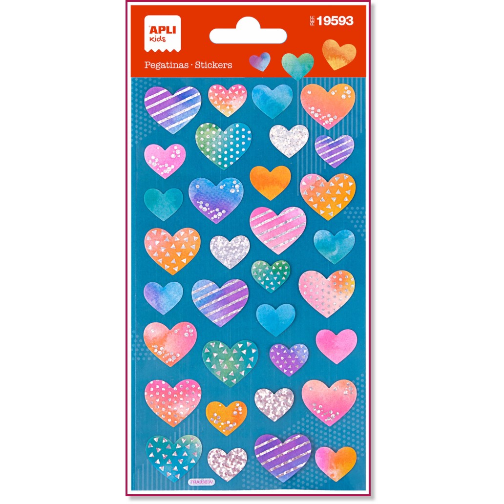   Apli Kids Holographic Hearts - 33  - 