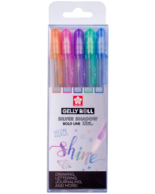   Sakura Shadow Silver - 5    Gelly Roll - 