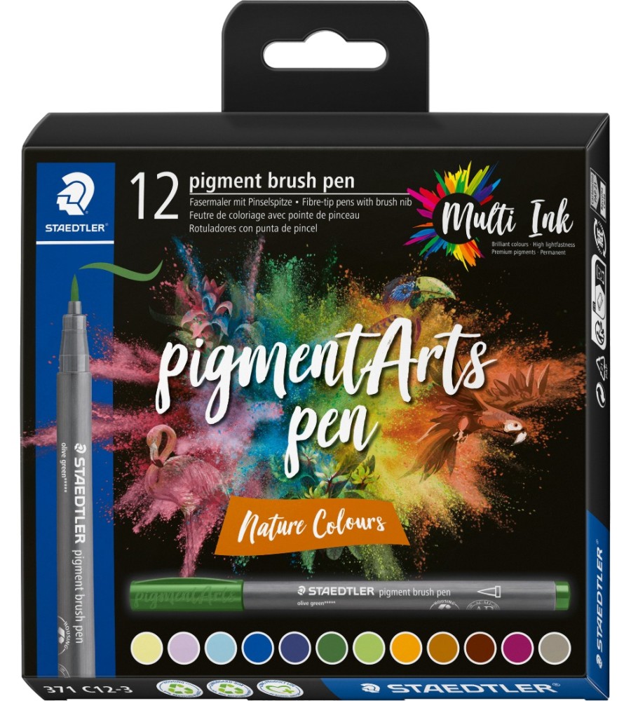      Staedtler Pigment Arts 371 Nature Colours - 12  - 