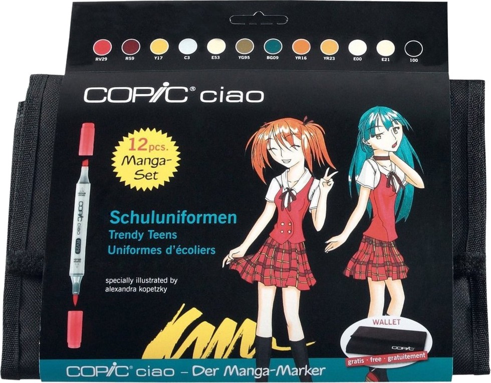   Copic Schuluni - 12      Ciao - 