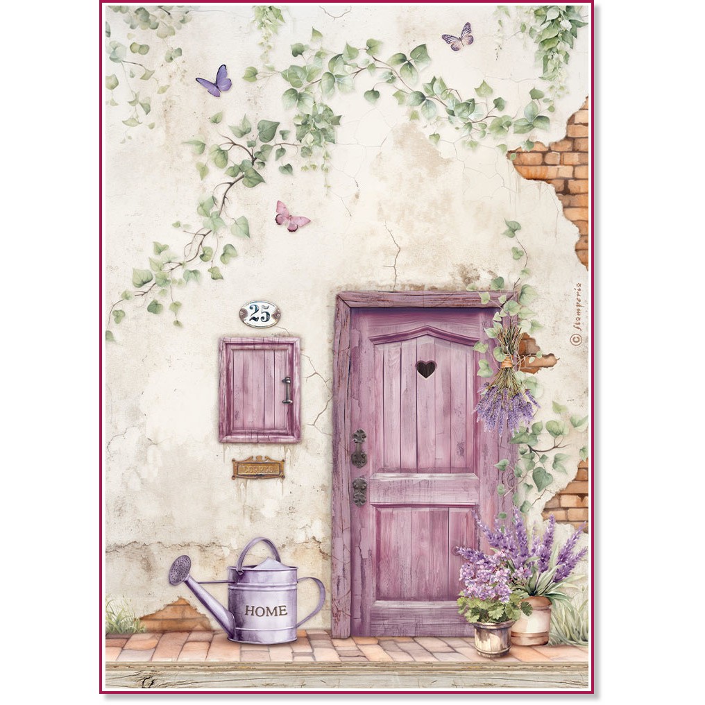   Stamperia -  - A4   Lavender - 