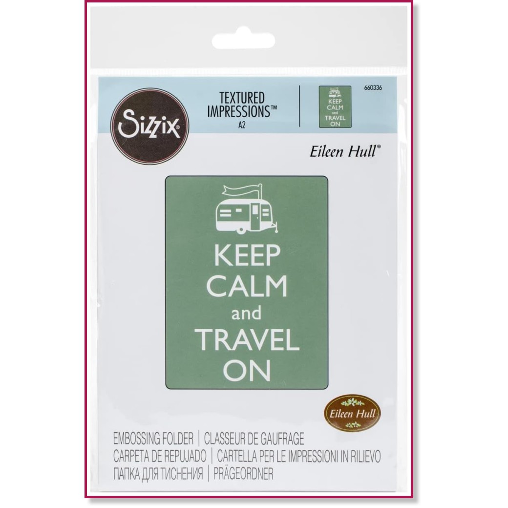    Sizzix - Keep calm and travel on -       - 