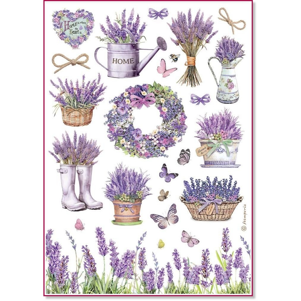   Stamperia -  - A4   Lavender - 