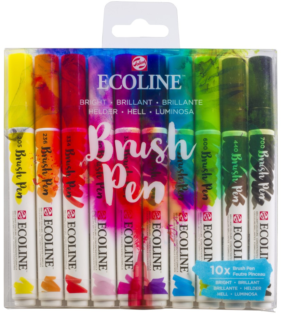   Royal Talens Bright - 10    Ecoline - 