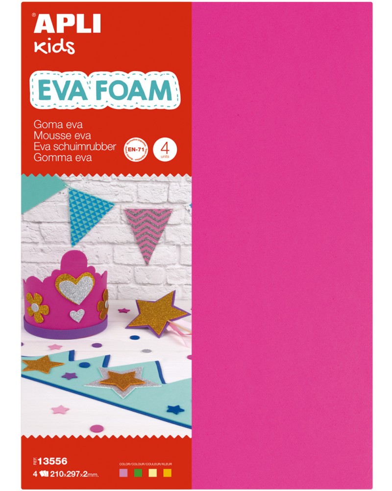   EVA  Apli Kids - 4 , 21 x 29.7 cm - 