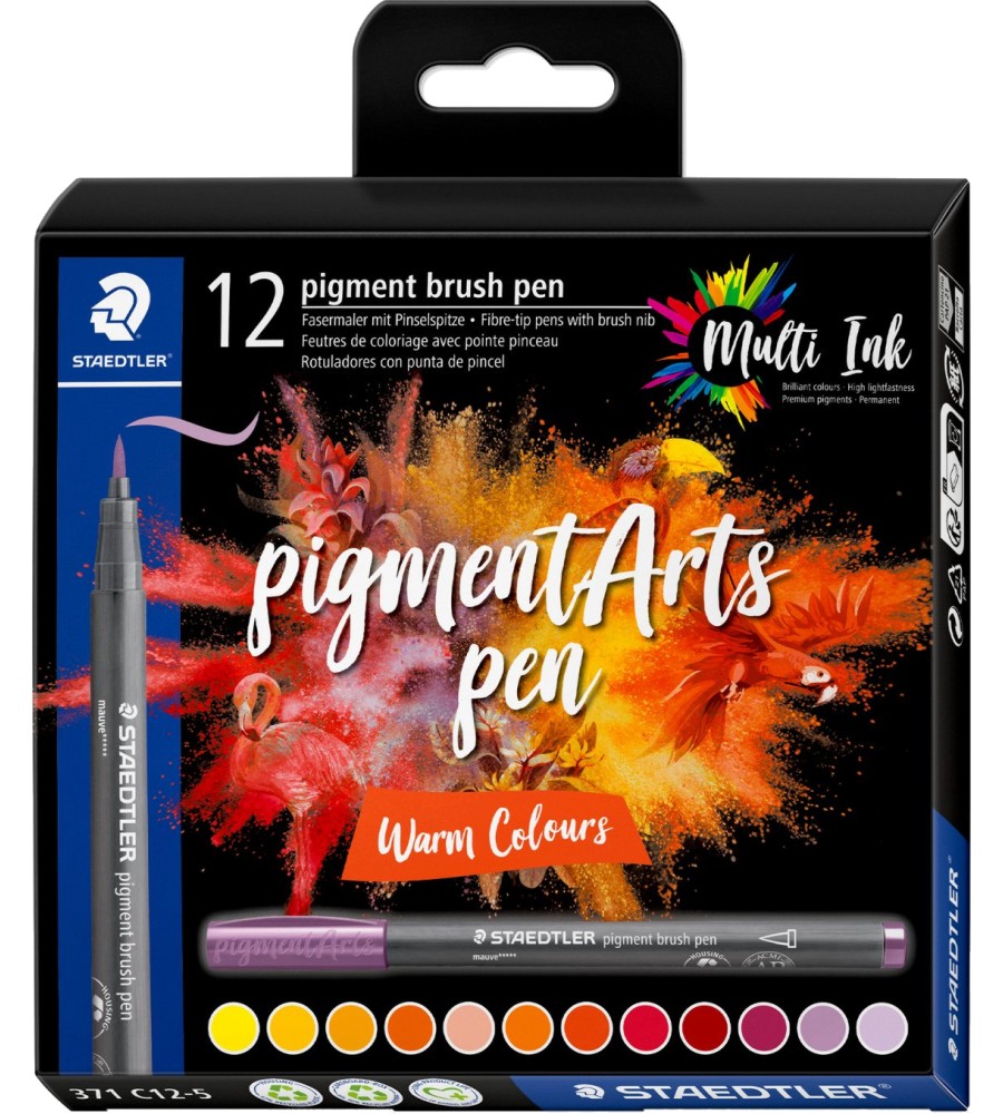      Staedtler Pigment Arts 371 Warm Colours - 12  - 