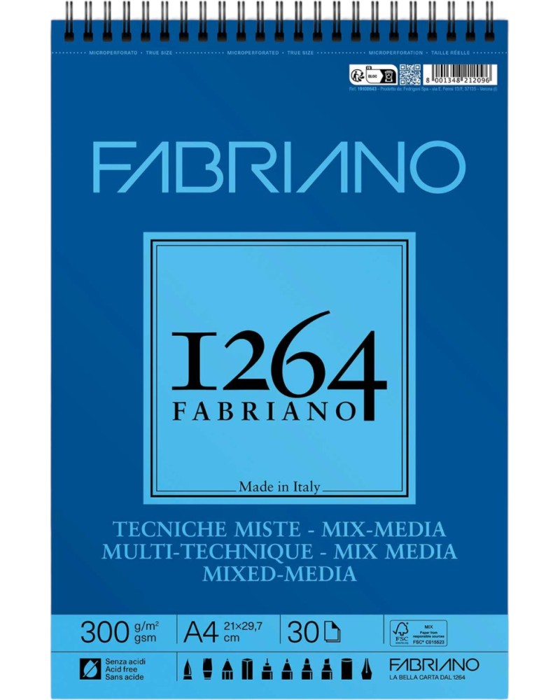     Fabriano 1264 - 30 , 300 g/m<sup>2</sup> - 