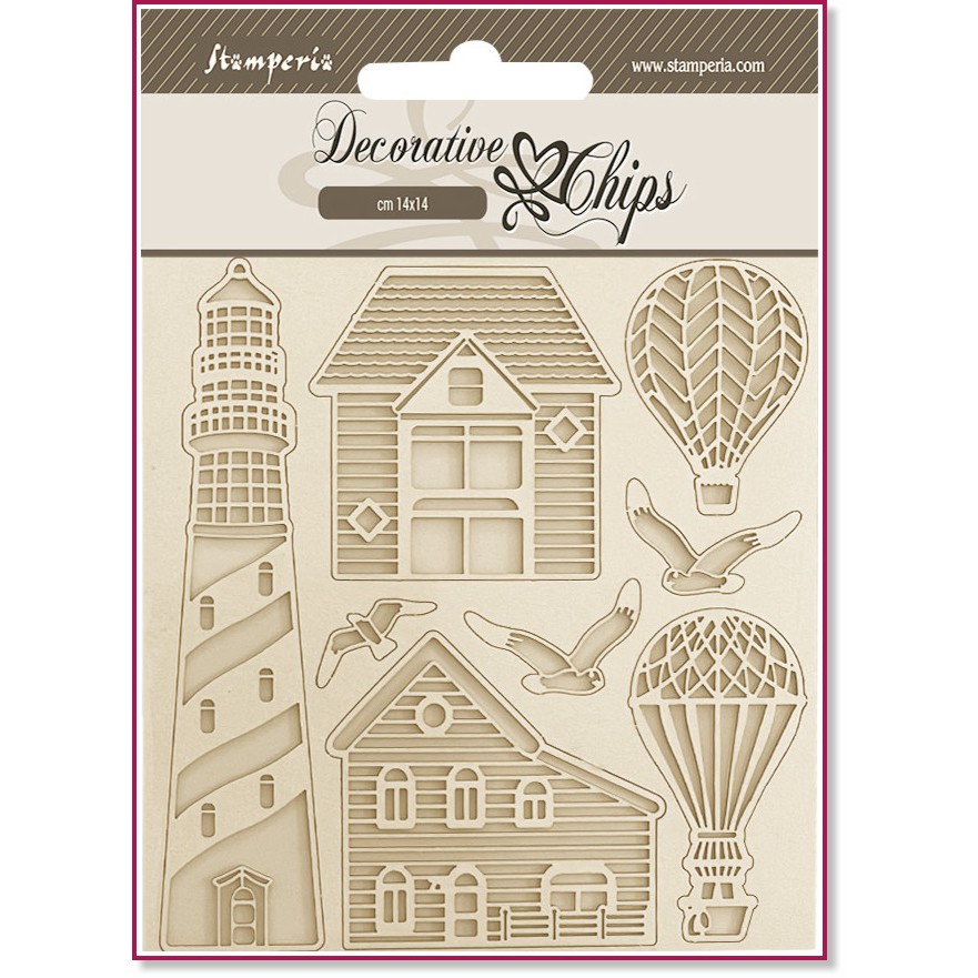     Stamperia -  - 14 x 14 cm   Sea Land - 