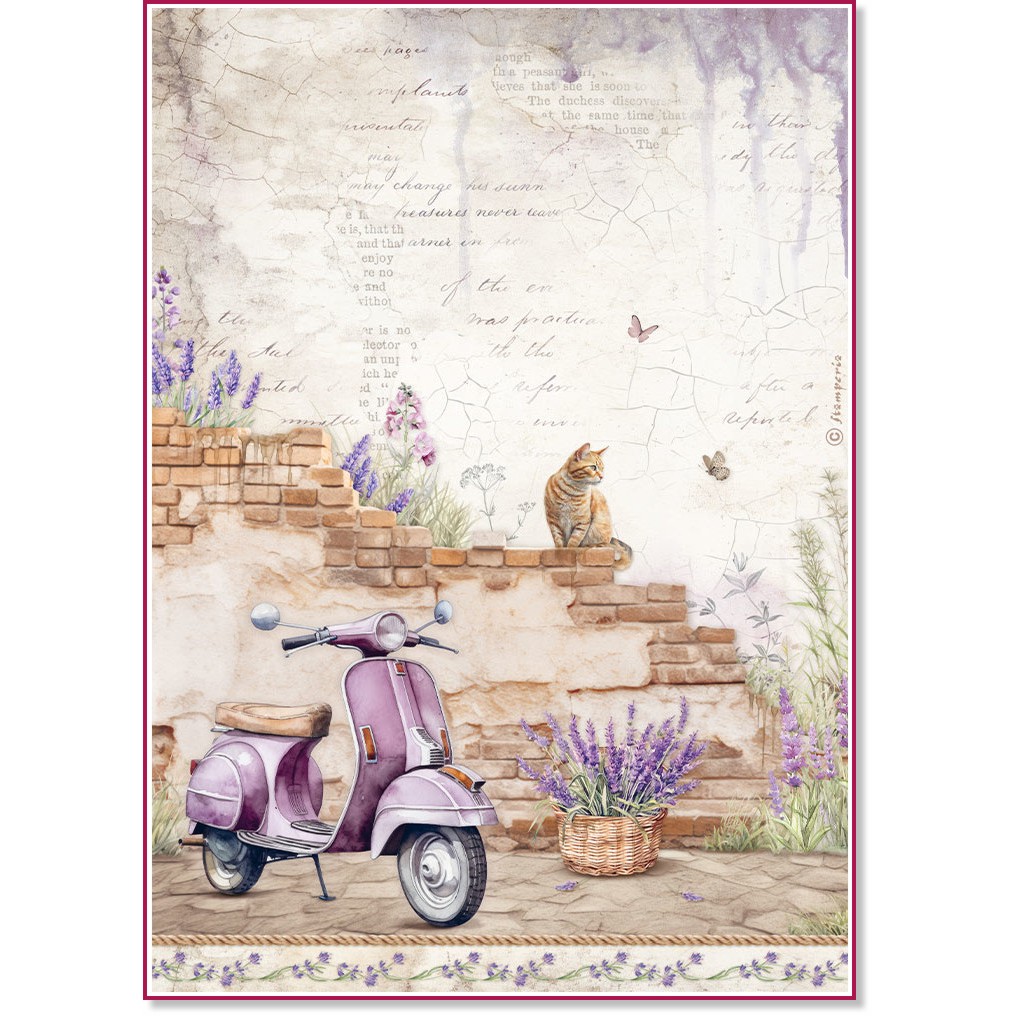   Stamperia -  - A4   Lavender - 