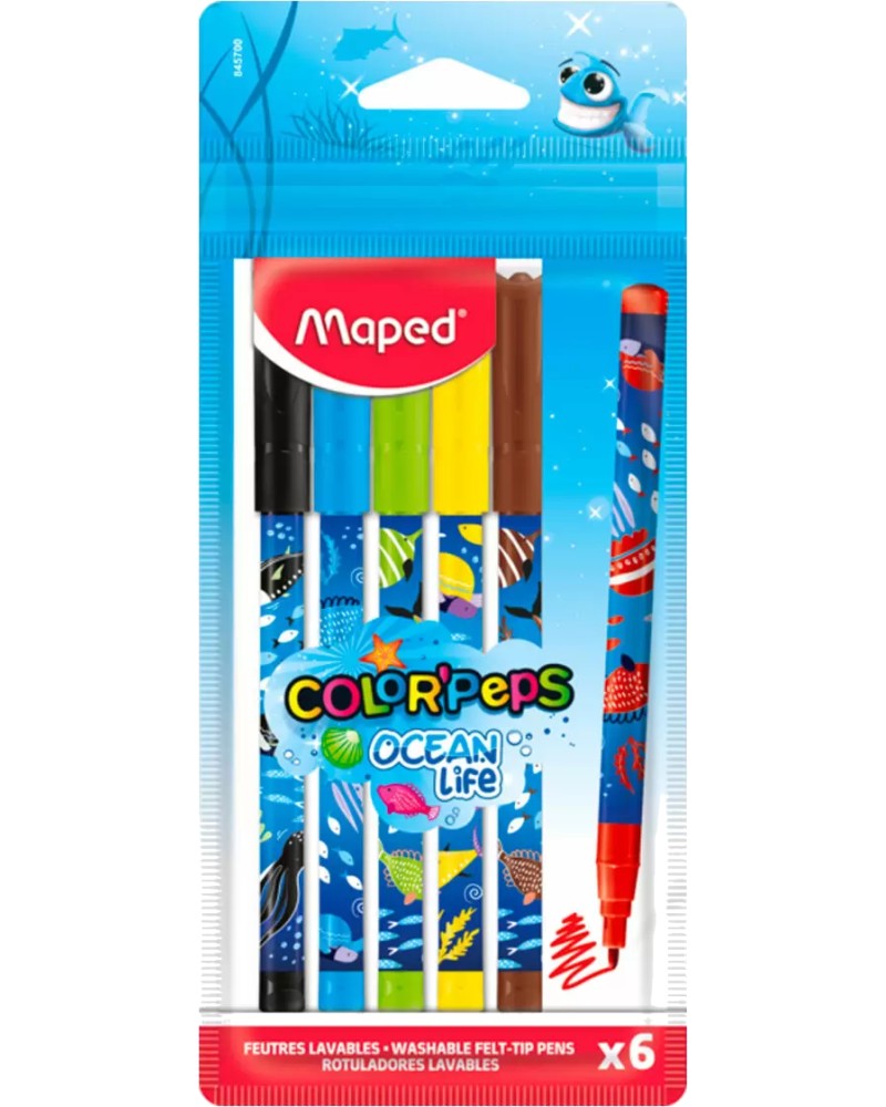  Maped Ocean Life - 6, 12  24    Color' Peps - 