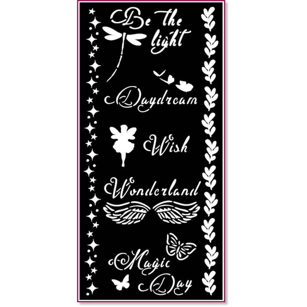  Stamperia -   - 12 x 25 cm   Wonderland - 