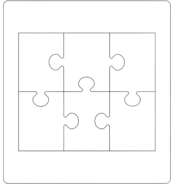        Sizzix Bigz Puzzle #1 - 11.4 x 10.6 cm - 