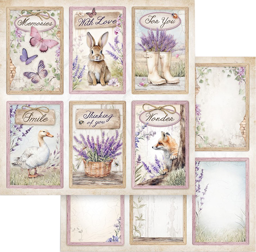    Stamperia -  - 30.5 x 30.5 cm   Lavender - 