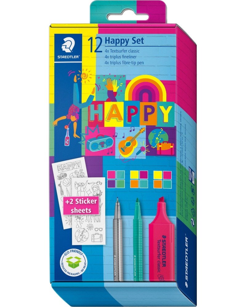    Staedtler - 12      Happy - 