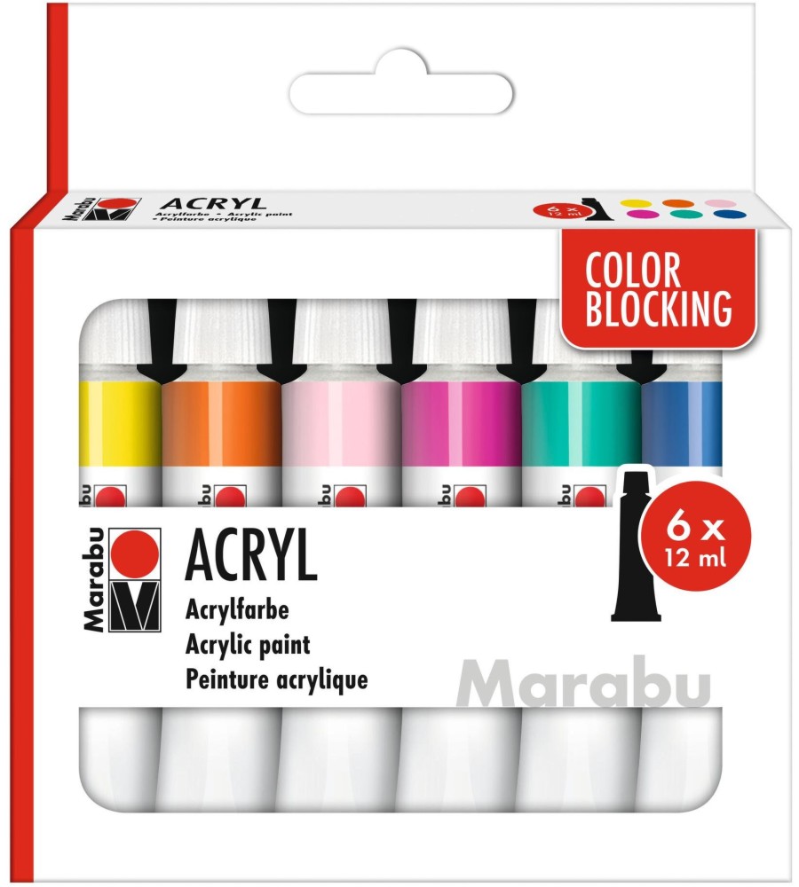   Marabu Color blocking - 6  x 12 ml - 