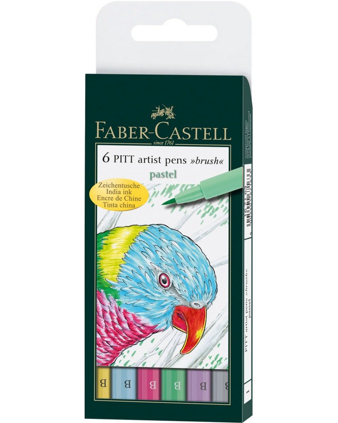      Faber-Castell - 6     Pitt Artist Pens - 