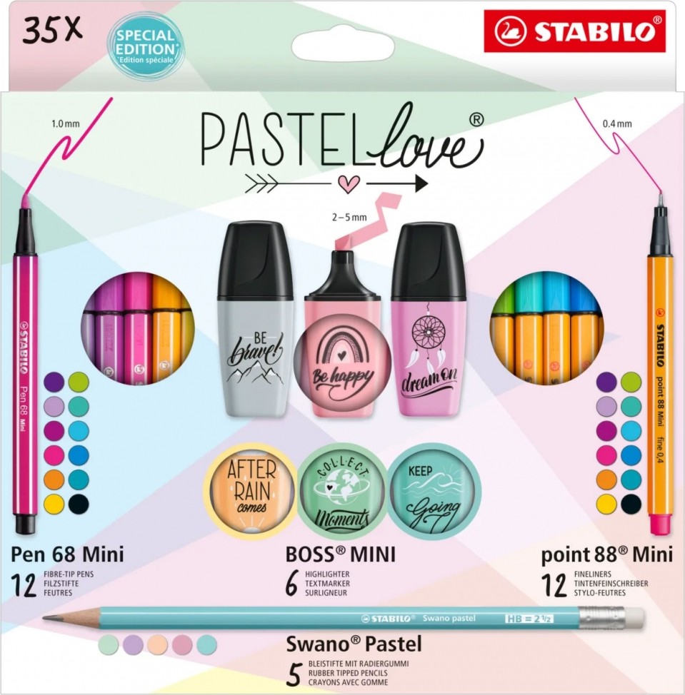 , ,    Stabilo - 35    Pastellove - 