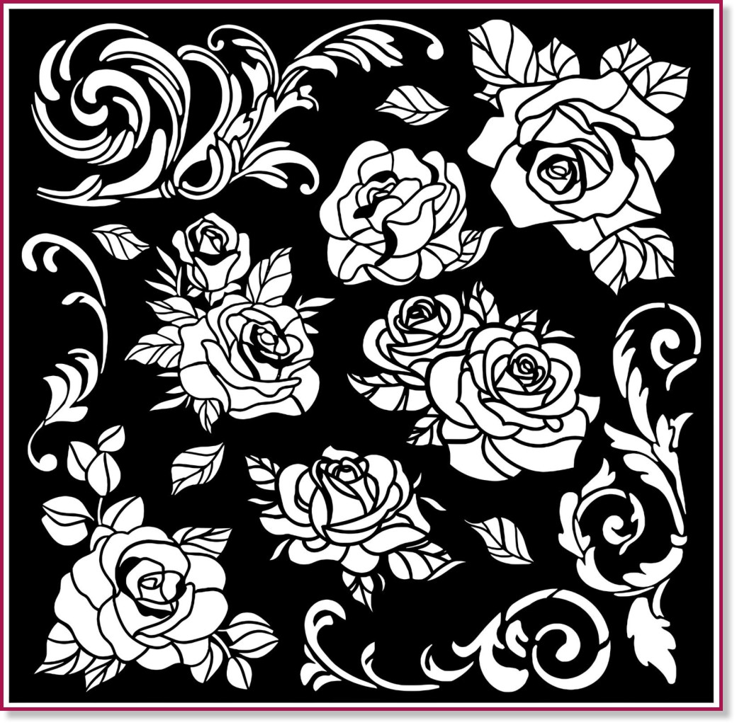  Stamperia - 18 x 18 cm   Shabby Rose - 