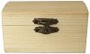Дървена кутия със закопчалка New Art - 9 / 5.5 / 5 cm -