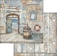 Картон за скрапбукинг Stamperia - Врата - 30.5 x 30.5 cm от колекцията Silent sea -