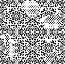 Шаблон CADENCE - Флорални орнаменти - 45 x 45 cm -