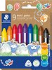 Восъчни пастели Staedtler Noris Jumbo 228 14 - 9 или 12 цвята -