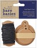 Кръгли картонени тагове Docrafts - 30 броя и шнур с дължина 6 m от серията Bare basics -