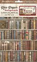   Stamperia -  - 8 , A4   Vintage Library - 