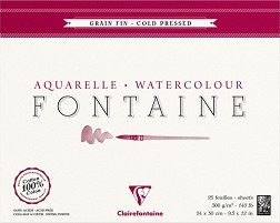    Clairefontaine Fontaine - 25 , 300 g/m<sup>2</sup>   Fontaine - 