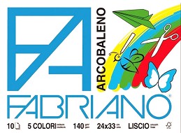     Fabriano Arcobaleno - 10 , 24 x 33 cm, 140 g/m<sup>2</sup> - 