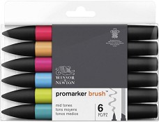   Winsor & Newton Mid Tones - 6  - 