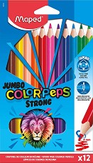   Maped Jumbo - 12    "Color' Peps" - 